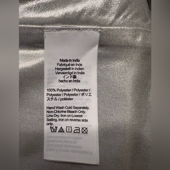 J.Crew Collection rosette halter top in silver lamé - Picture 11 of 11